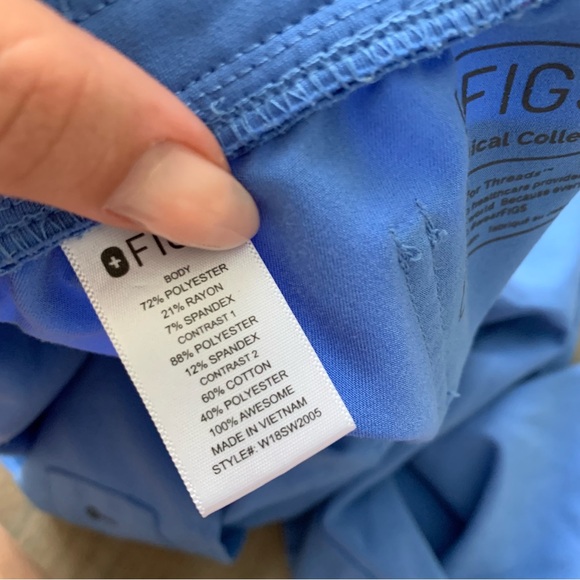 FIGS womens Zamora cargo jogger scrubs blue size small - Picture 6 of 9